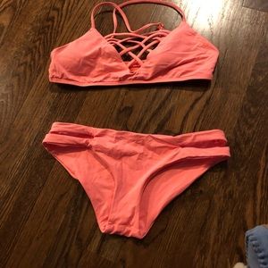 L Space bikini. Coral